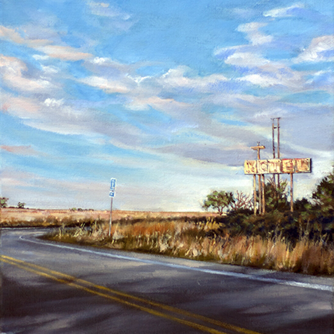 Roggen Motel (Detail), Oil on Linen, 20 x 12 in (50.8 x 30.48 cm), 2017. Courtesy of David B. Smith Gallery