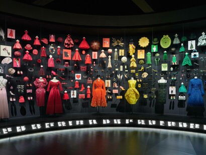Installation view of “Christian Dior: Designer of Dreams” at Museum of Contemporary Art Tokyo, 2022