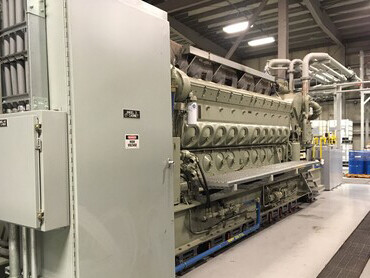 A view inside the generator room at the High-Frequency Active Auroral Research Program in Alaska, USA