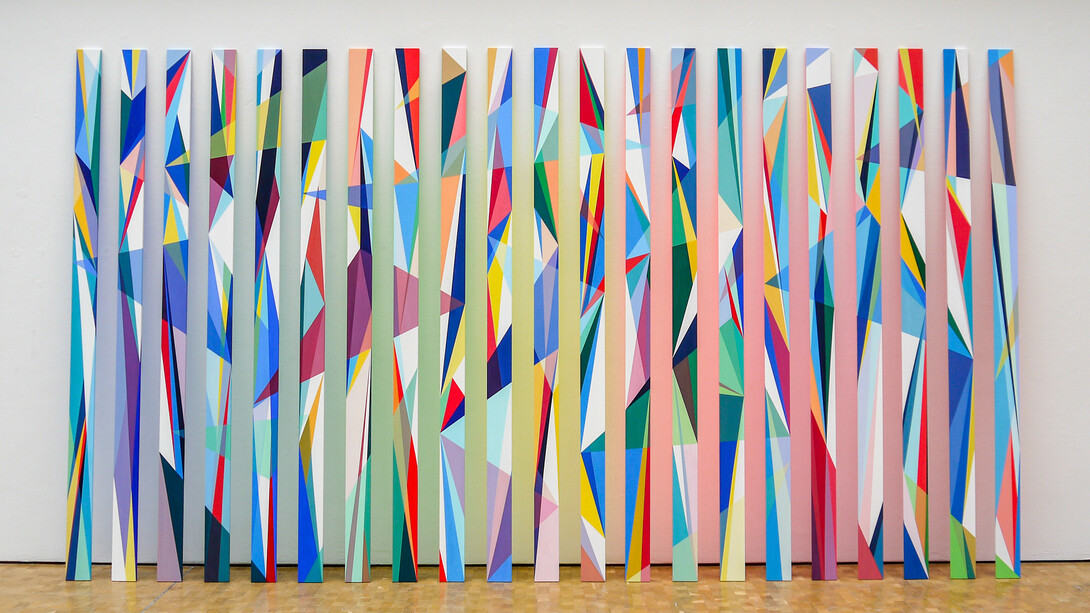 Melissa Hartley, ‘Reflection’ 244 x 438 x 1.2cm, Acrylic paint on birch ply, 2019