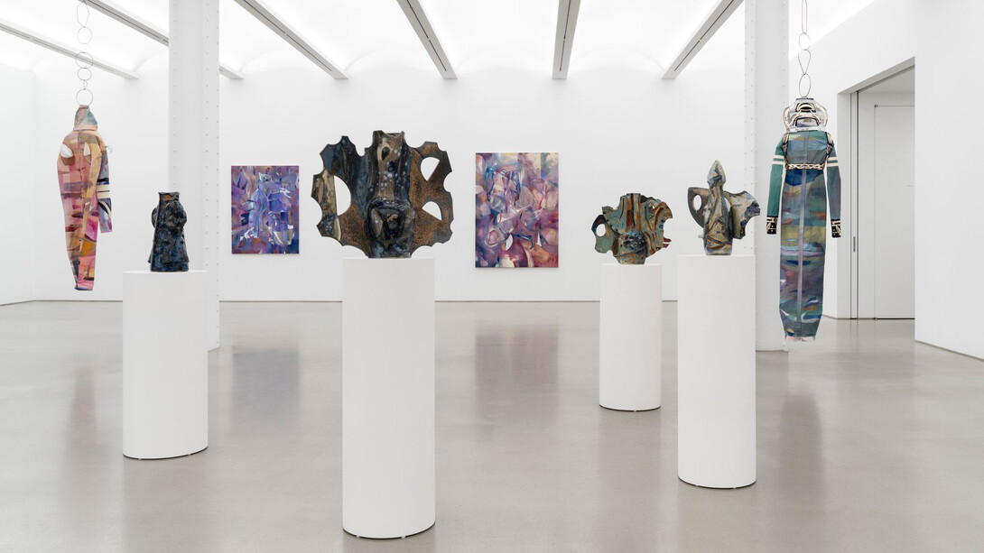 Mathilde Denize, Sound of figures, exhibition view. Courtesy of Perrotin Gallery