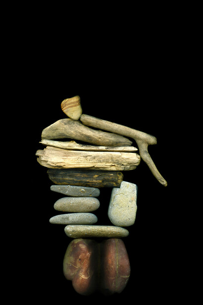 Angki Purbandono, Lodge Stone 01, scanography, print on fabric, 300 x 140 cm, edition of 10 + 1AP © Angki Purbandono, courtesy of Mizuma Gallery