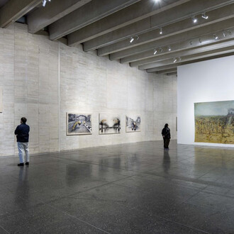 Luis Moro, El bramido de la Tierra, vista de exhibición. Cortesía del MUSAC