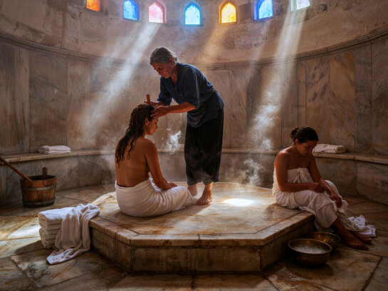 Nell’hammam, la cura del corpo si trasforma in un rituale collettivo, affidato anche alla relazione tra donne