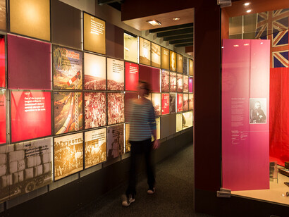 Rail in Queensland, ehxibition view. Courtesy of Queensland Museum