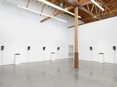 Christine Sun Kim, American sigh language, exhibition view. Courtesy of François Ghebaly Gallery