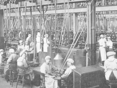 Trabajadoras en la fábrica de fusibles Woolwich Arsenal