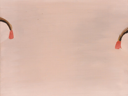 Luc Tuymans, Cockeyed (detail), 1991. Photo by Peter Cox