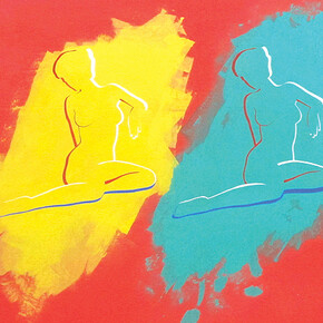 Antony Donaldson, Don’t write everything down, 2015, Acrylic on canvas, 121 x 121 cm, 47 5/8 x 47 5/8 inches