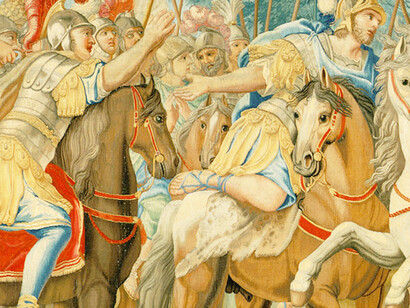 Ilustración de una batalla de la Segunda Cruzada