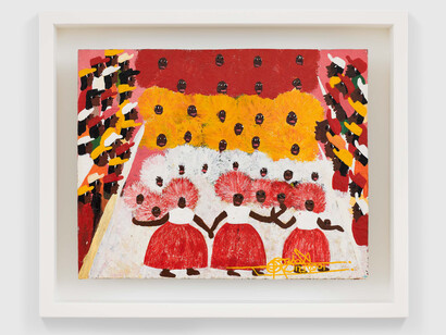 Odoteres Ricardo de Ozias, Ala das baianinhas, 2001, oil on hardwood board, © Danielian Galeria. Courtesy Danielian Galeria and David Zwirner