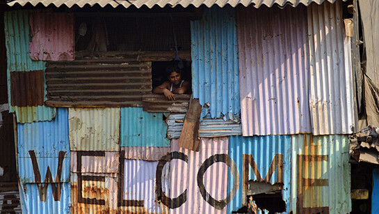 Hut in the slums
