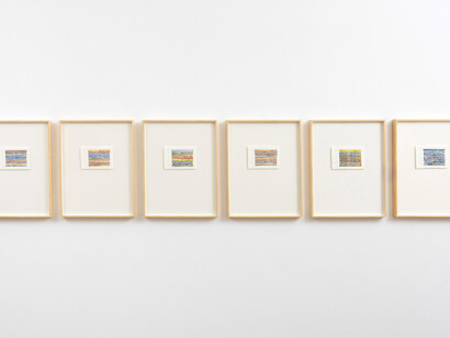 Lina Espinosa, La otra orilla, vista de exhibición. Cortesía de la Galería Rafael Pérez Hernando