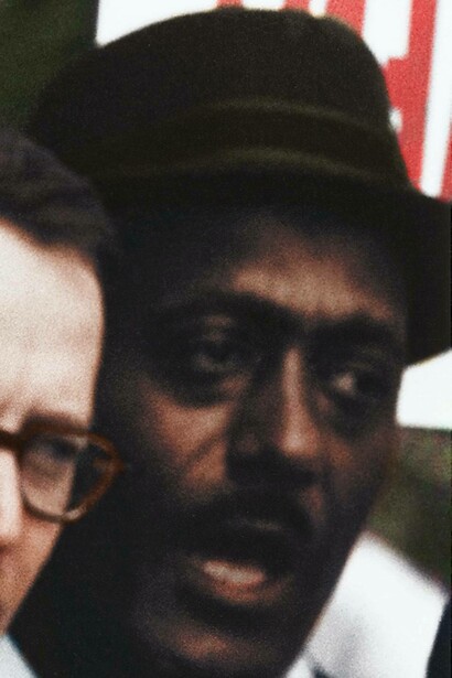 Man at Civil Rights March, Washington, D.C, USA, 1963
