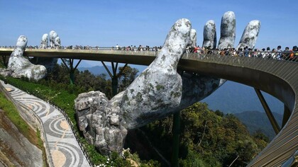 Vietnam's "golden bridge" in Ba Na Hills