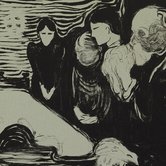 Edvard Munch, By the deathbed, 1896. Courtesy of Ateneum 