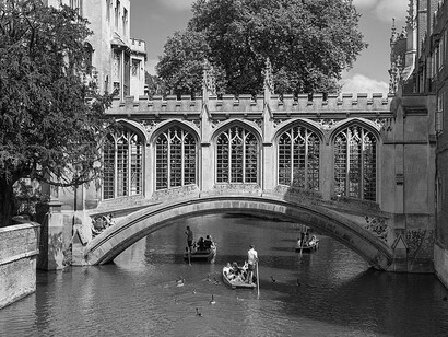 "Bridge of Sighs" no St John's College, Cambridge, Inglaterra