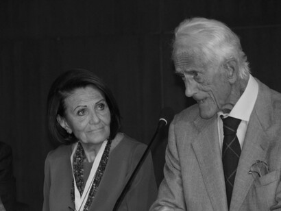 Lucia Giudetti con Eugenio Borgna