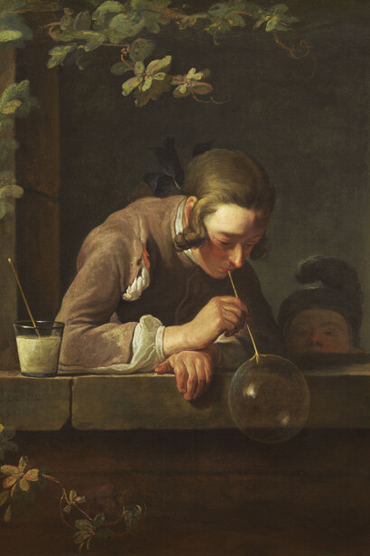 Jean-Baptiste Simeon Chardin, Pompas de jabón, 1733-34