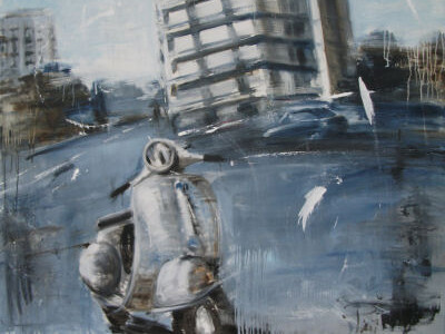 Un giorno tranquillo, olio su tela cm. 80x100