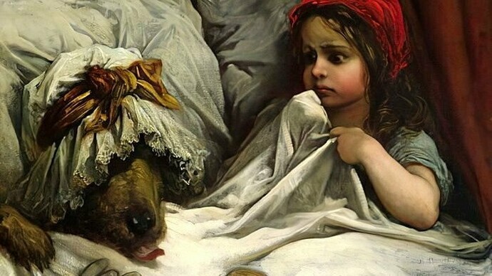 "Caperucita roja", Gustav Doré, circa 1862