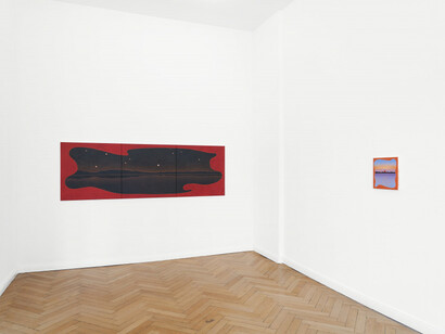 Caroline Bachmann, Der see und die sonne, exhibition view. Courtesy of Meyer Riegger