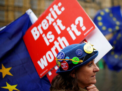 Protesta en contra del Brexit