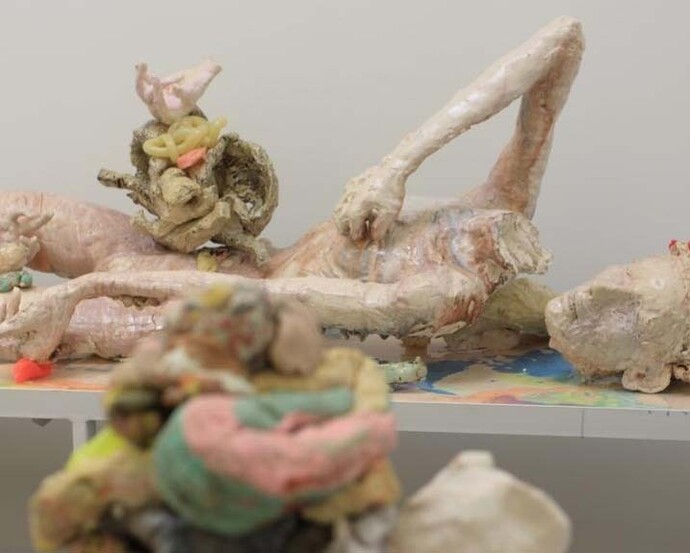 Meghan Smythe, Exhibition view. Courtesy of Mark Moore Gallery 