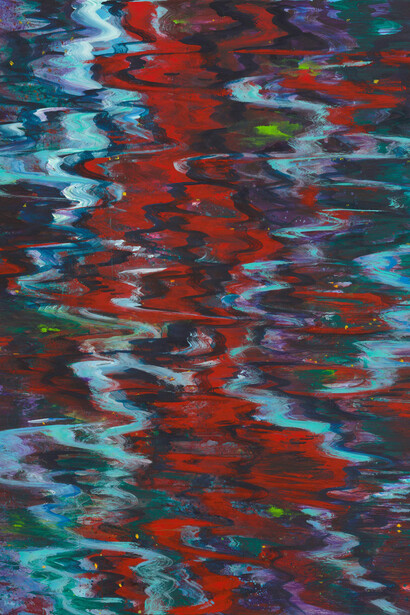 Bernd Zimmer, Alles fließt XXII, 2013. Courtesy of Upsilon Gallery
