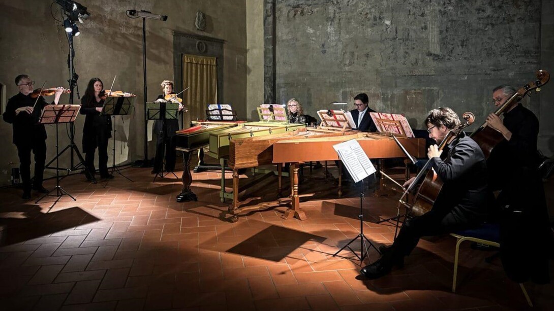 Concerto del Baroque Festival Florence 2025 - concerto per 4 clavicembali ed archi di J.S.Bach - ensemble Baroque Lumina- clavicembali: Alessandra Artifoni, Anna Clemente, Cosimo Prontera e Giacomo Benedetti