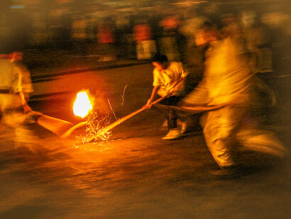 Ramon Merino: Uarhukua, 2006, juego de pelota maya, El Salvador/México. Foto cortesía del artista