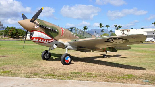 Curtiss P-40E Warhawk. Courtesy of Pearl Harbor Aviation Museum