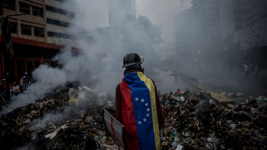 Disturbios del pasado año en las calles de Venezuela
