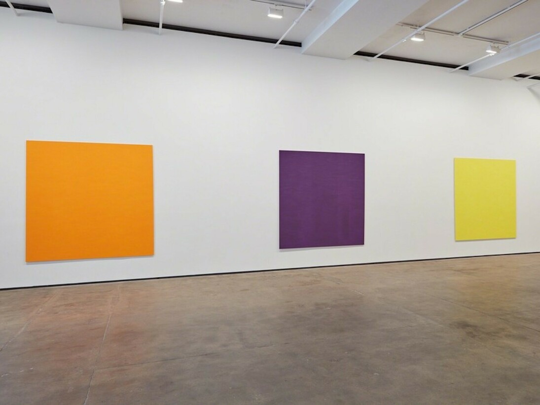 Callum Innes. With Curve, Exhibition view. Courtesy of Sean Kelly