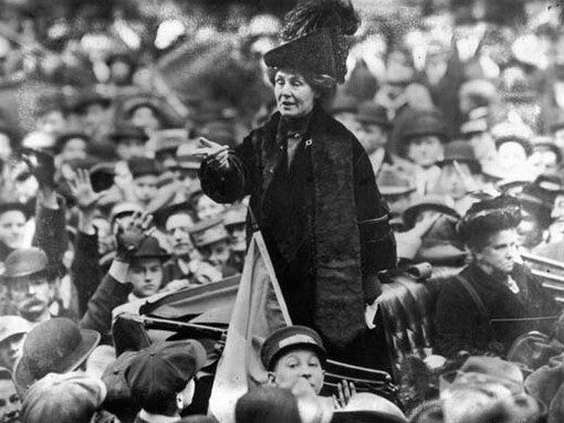 Emmeline Pankhurst (1858- 1928), activista política británica y líder del movimiento sufragista