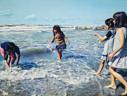 Franz Gertsch, Saintes Maries de la mer III
(détail), 1972. Avec l'aimable autorisation du Kunstmuseum Bern