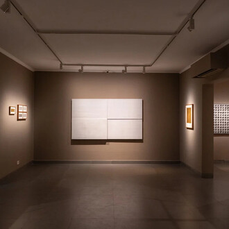 Aditya Krishnamurthy and Supriyo Karmakar, In - equal measure, exhibition view. Courtesy of Akar Prakar