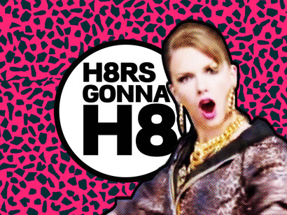 Viñeta con el lema "Haters gonna hate"