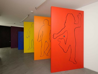 Tony Oursler, Exhibition view. Courtesy of Galerie Mitterrand