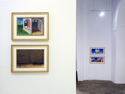 José Manuel Ballester, Decamerón / Divina comedia, vista de exhibición. Cortesía de la Galería Rafael Ortiz