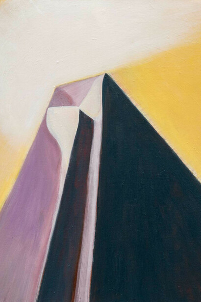 Sergio Palacios,
Vladimir (detail), 2023.
Acrylic on canvas,
20 x 16 in.
Courtesy of the artist and Shrine Gallery