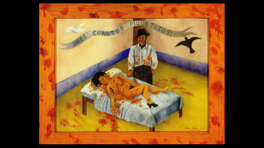 Frida Kahlo; Unos cuantos piquetitos, 1935, Museo Dolores Olmedo, México