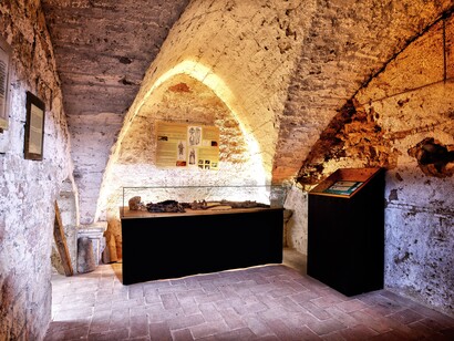 'Angela' la scoperta avvenuta nel 2005 dei resti umani di una donna a San Domenico di Narni. Foto Mauro Montini ©Narni Sotterranea