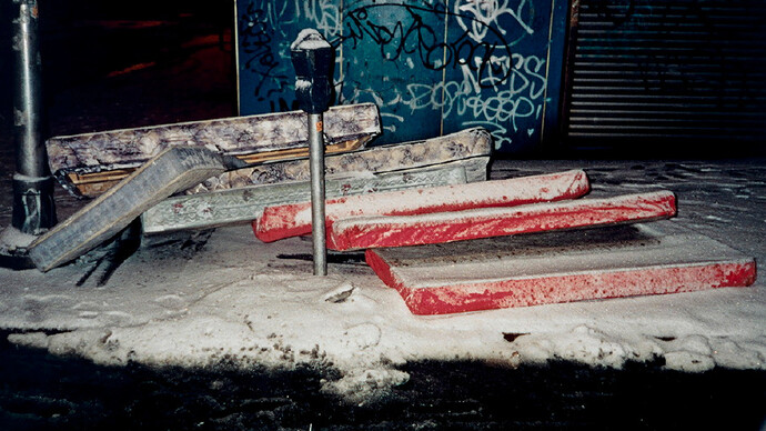 Tony Oursler, Seven Mattresses, 1997, Unique photograph on aluminium, 59,5 x 89 cm