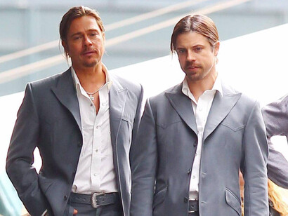 Brad Pitt y su doble