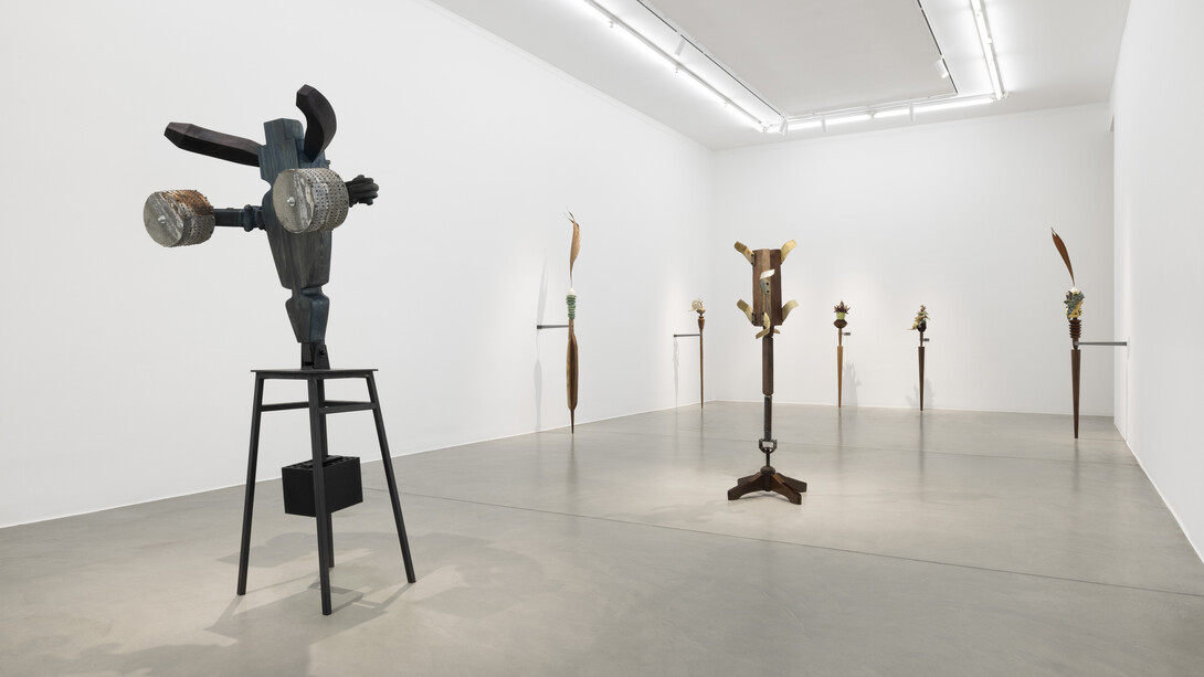 Francesco Simeti, Tutti giù per terra, exhibition view. Courtesy of Francesca Minini