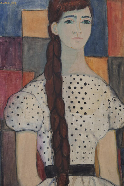 Lika Yanko, Portrait of a girl (detail), 1958. Courtesy of the National Gallery 