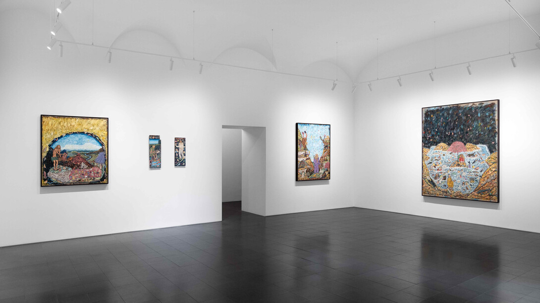 Bram Demunter, Swift as a whirlwind, through the marble sky, exhibition view. Courtesy of Tim Van Laere Gallery