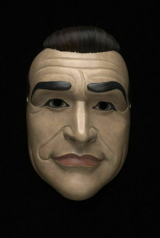 Simon Starling, Kichiji - A Gold Merchant/James Bond from Project for a Masquerade (Hiroshima), 2010-2011. Rennie Collection, Vancouver. Mask maker: Yasuo Miichi, Osaka. Photo: Ruth Clark.