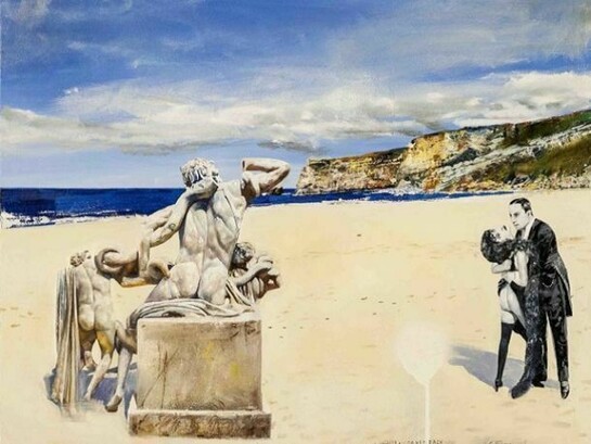 Konstantin Bessmertny, Black & White Conspiracy, 2013, Oil on canvas, 68 x 66 cm